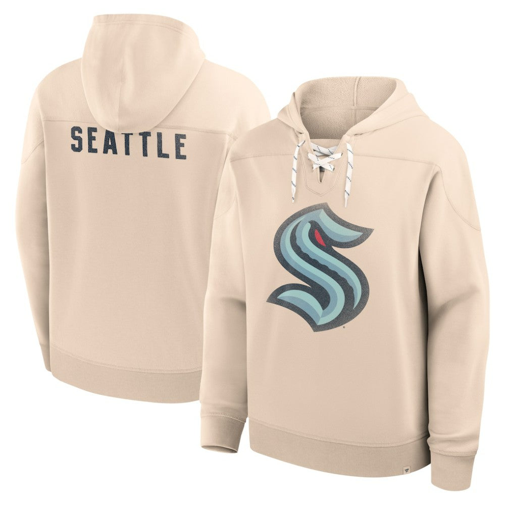 Seattle Kraken Fanatics Vintage Hoodie - Cream Hoodies