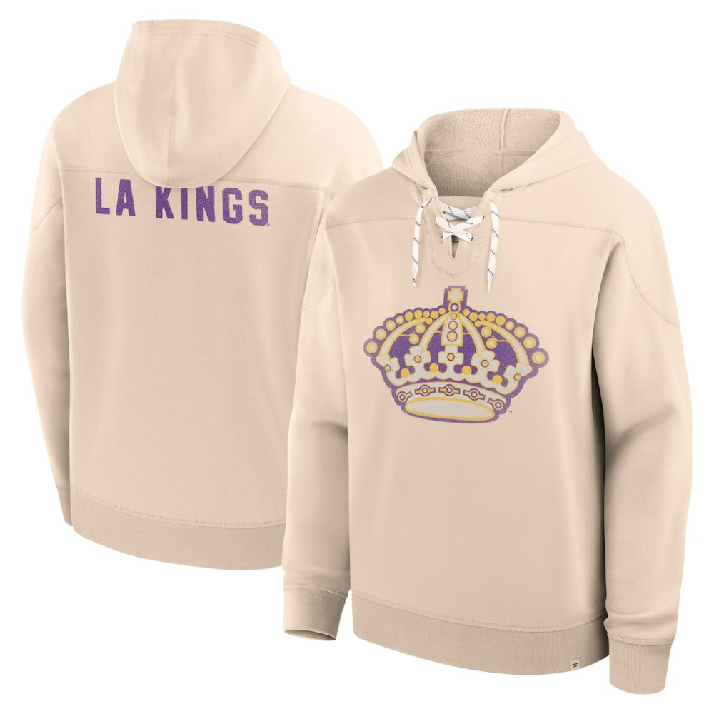 Los Angeles Kings Fanatics Vintage Hoodie - Cream Hoodies