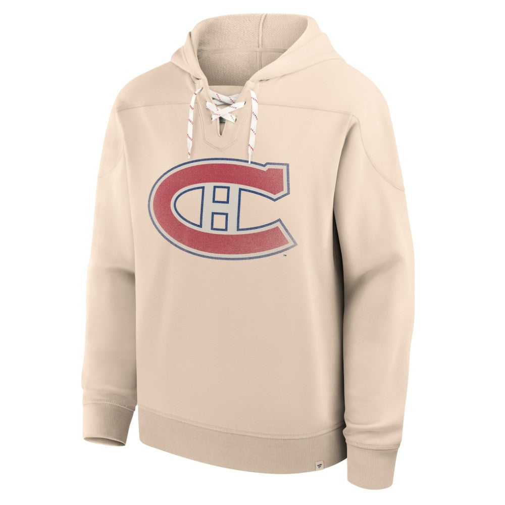 Montreal Canadiens Fanatics Vintage Hoodie - Cream Hoodies