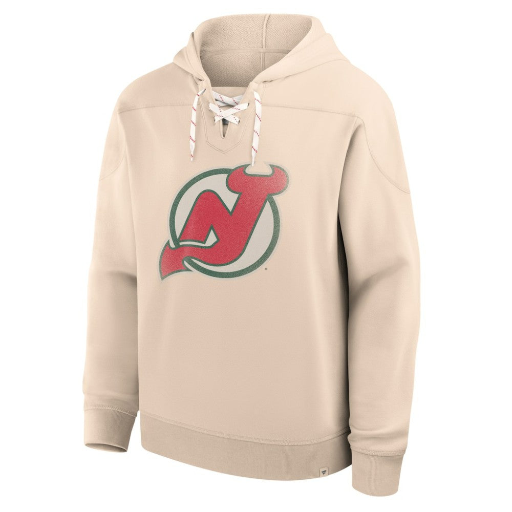 New Jersey Devils Fanatics Vintage Hoodie - Cream Jerseys