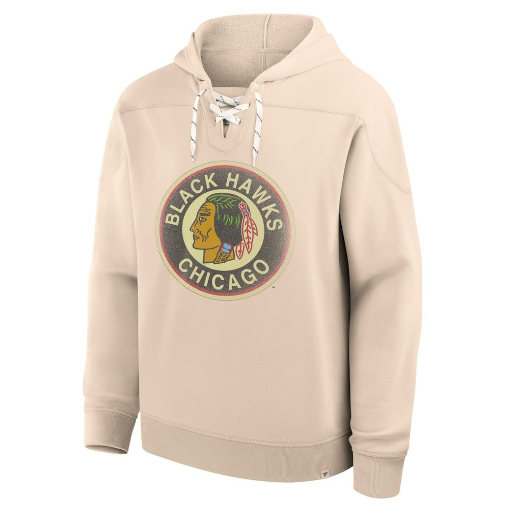 Chicago Blackhawks Fanatics Vintage Hoodie - Cream Hoodies