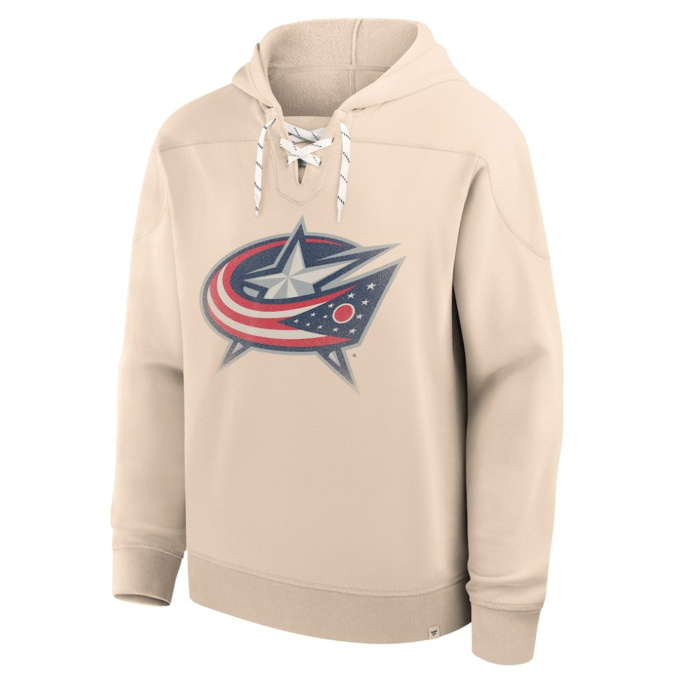 Columbus Blue Jackets Fanatics Vintage Hoodie - Cream Hoodies