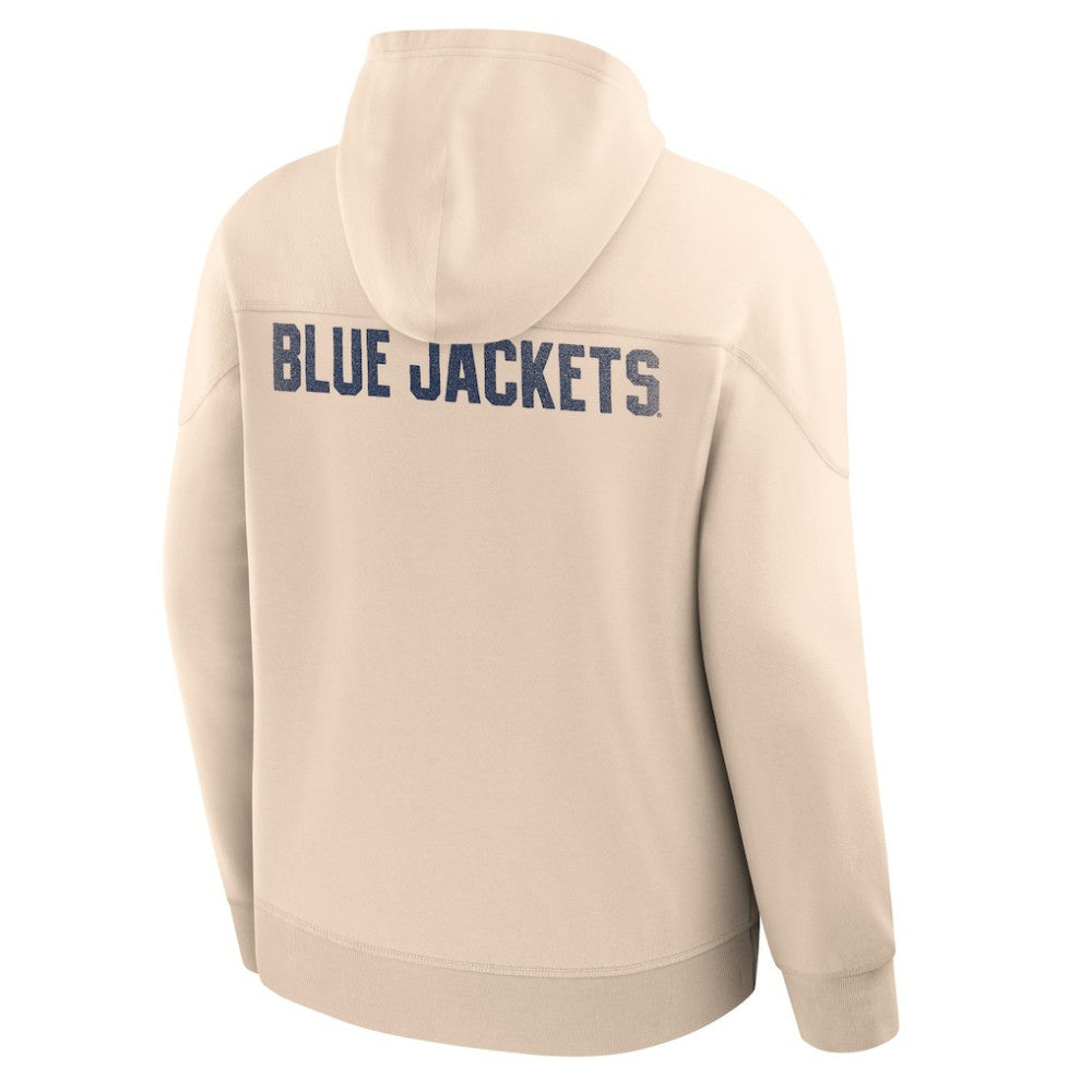 Columbus Blue Jackets Fanatics Vintage Hoodie - Cream Hoodies