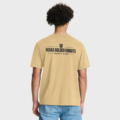 Vegas Golden Knights Fanatics Crash The Net Legacy T-Shirt - Gold T-shirts