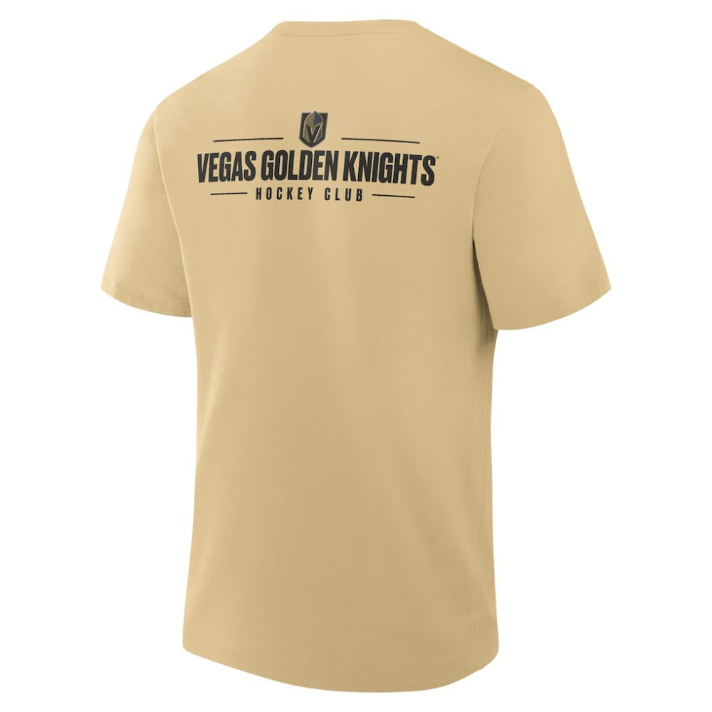 Vegas Golden Knights Fanatics Crash The Net Legacy T-Shirt - Gold T-shirts