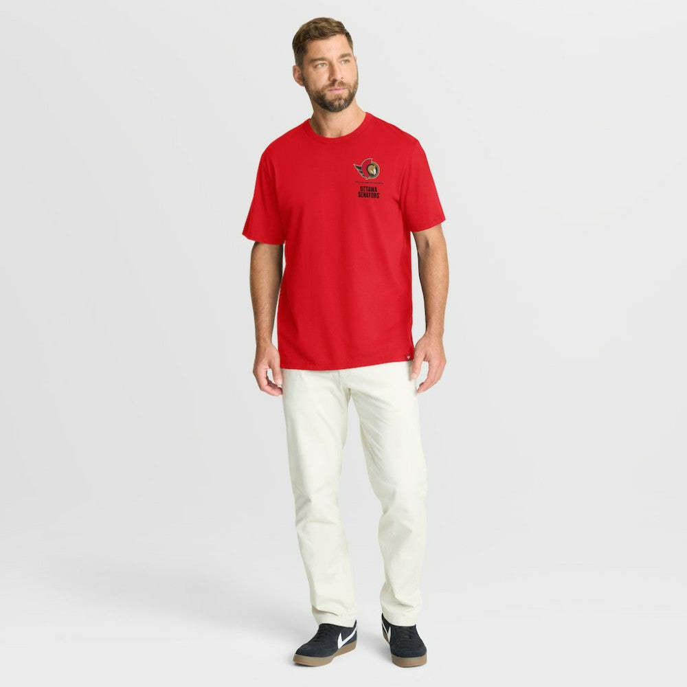 Ottawa Senators Fanatics Crash The Net Legacy T-Shirt - Red T-shirts