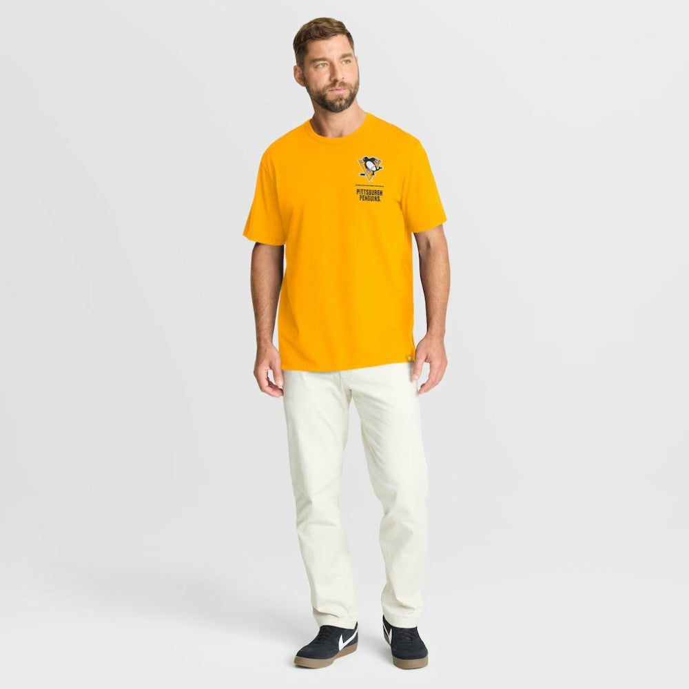 Pittsburgh Penguins Fanatics Crash The Net Legacy T-Shirt - Gold T-shirts