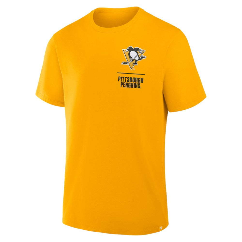 Pittsburgh Penguins Fanatics Crash The Net Legacy T-Shirt - Gold T-shirts