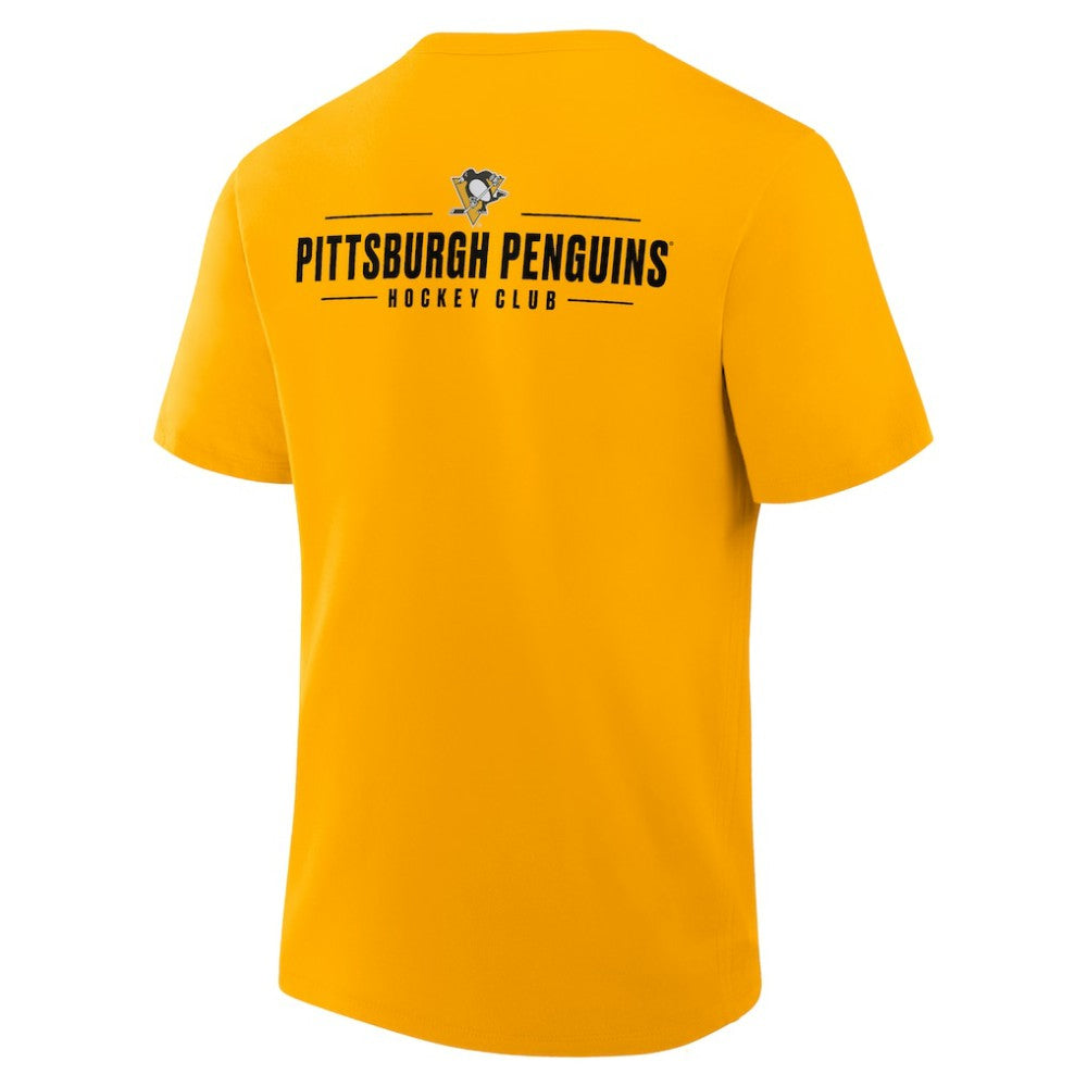 Pittsburgh Penguins Fanatics Crash The Net Legacy T-Shirt - Gold T-shirts