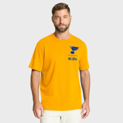St. Louis Blues Fanatics Crash The Net Legacy T-Shirt - Gold T-shirts