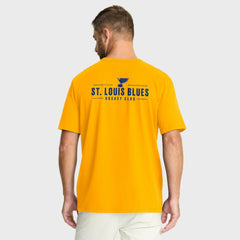 St. Louis Blues Fanatics Crash The Net Legacy T-Shirt - Gold T-shirts