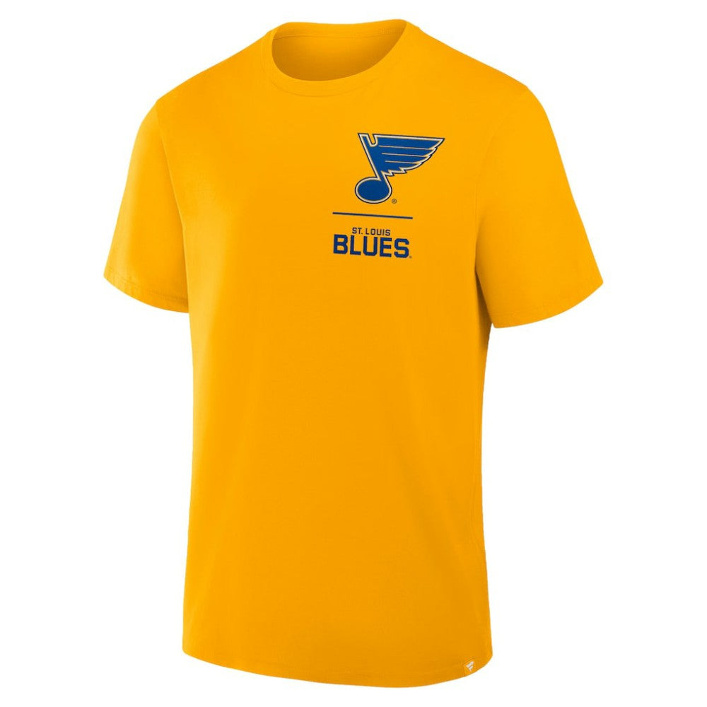 St. Louis Blues Fanatics Crash The Net Legacy T-Shirt - Gold T-shirts