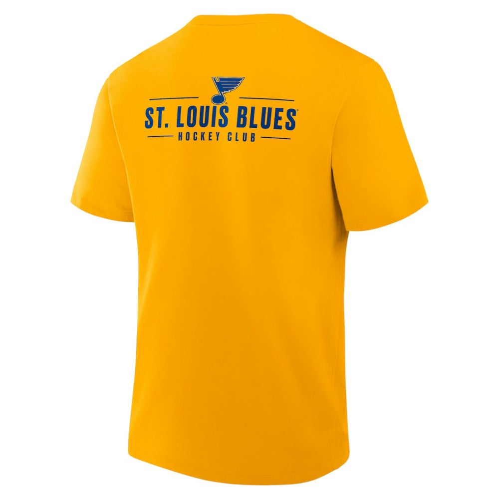 St. Louis Blues Fanatics Crash The Net Legacy T-Shirt - Gold T-shirts