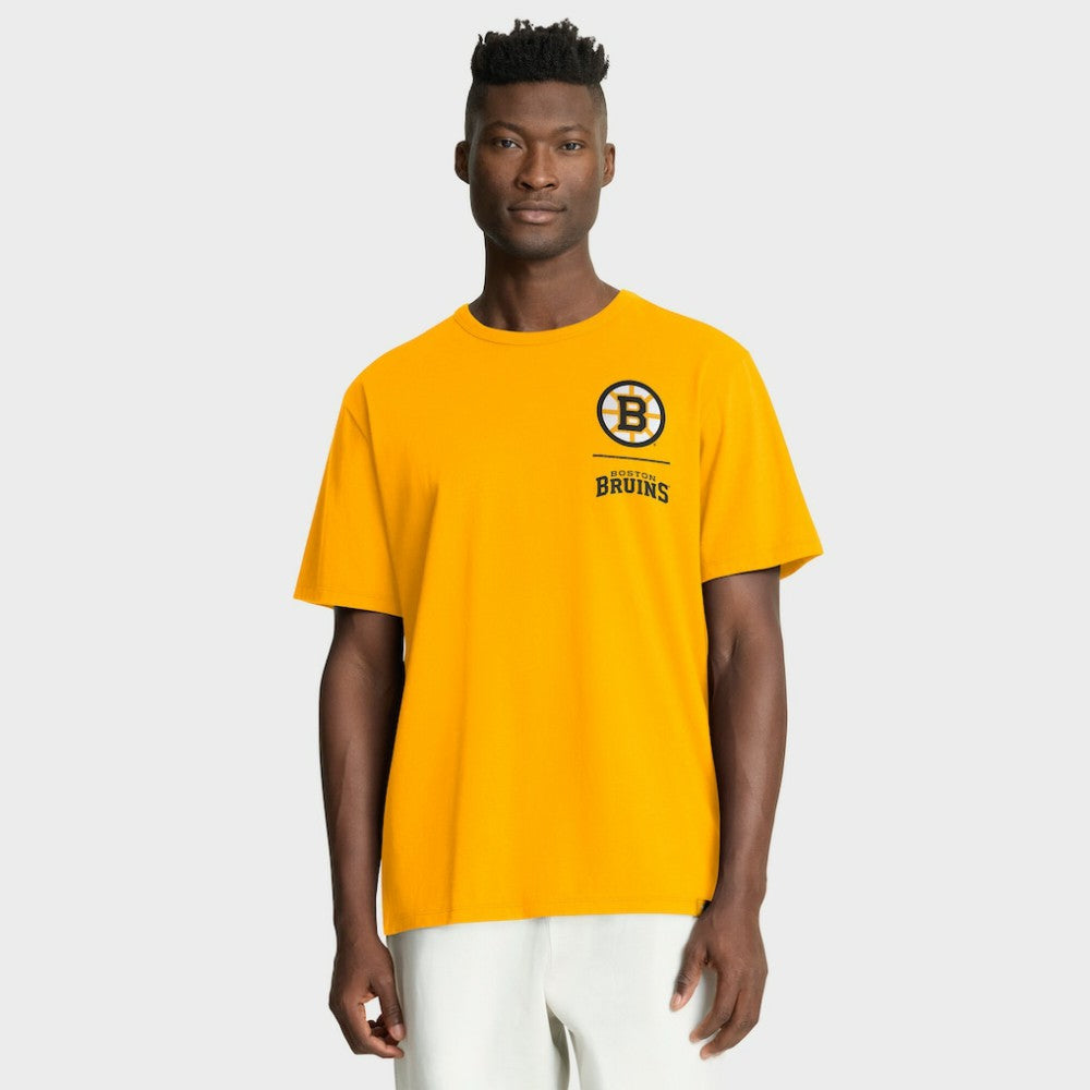 Boston Bruins Fanatics Crash The Net Legacy T-Shirt - Gold T-shirts