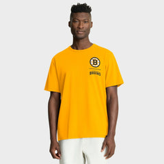 Boston Bruins Fanatics Crash The Net Legacy T-Shirt - Gold T-shirts