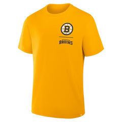 Boston Bruins Fanatics Crash The Net Legacy T-Shirt - Gold T-shirts