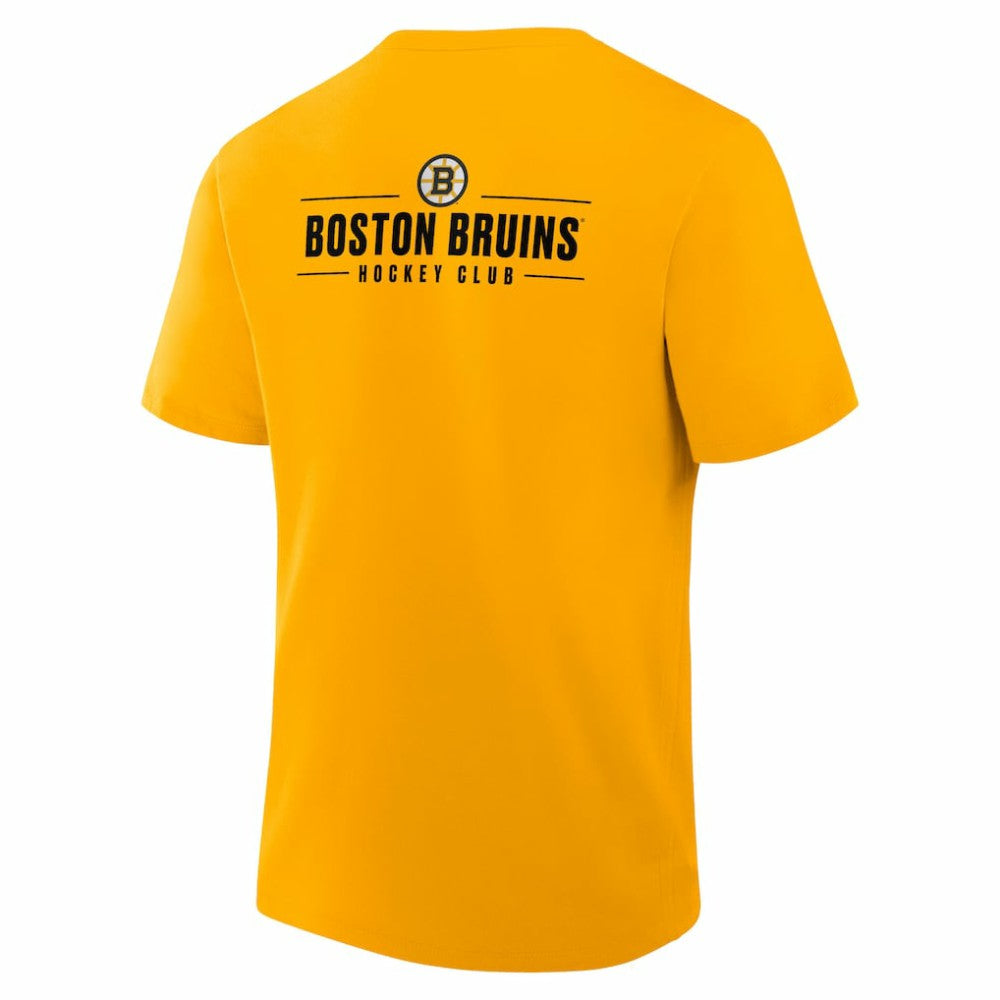 Boston Bruins Fanatics Crash The Net Legacy T-Shirt - Gold T-shirts