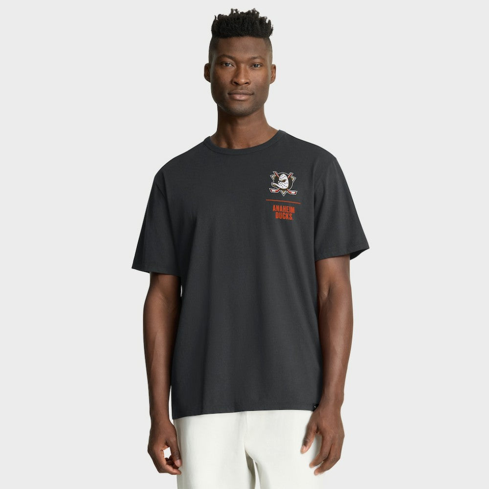Anaheim Ducks Fanatics Crash The Net Legacy T-Shirt - Black T-shirts