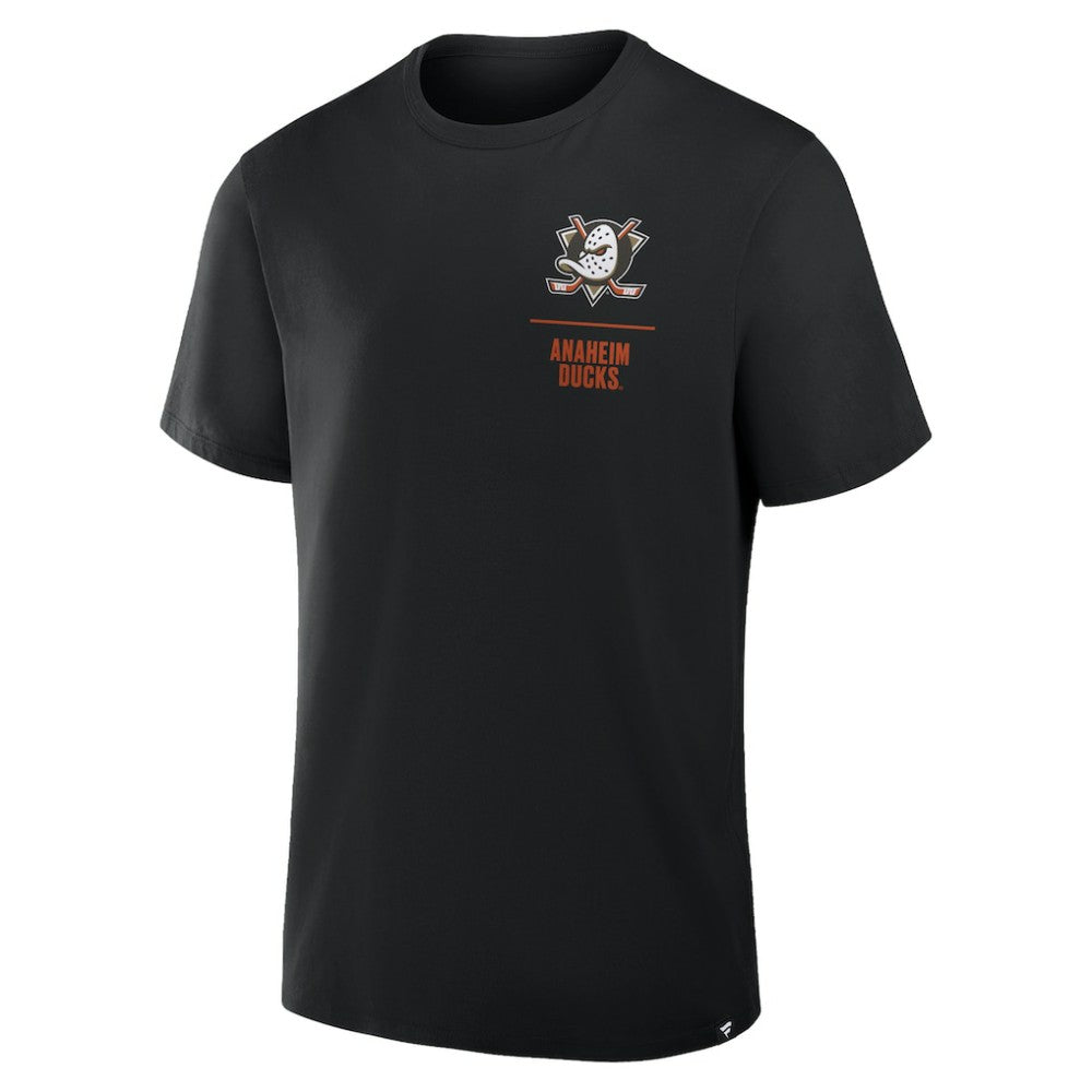 Anaheim Ducks Fanatics Crash The Net Legacy T-Shirt - Black T-shirts