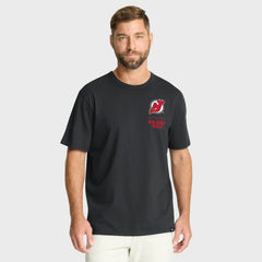 New Jersey Devils Fanatics Crash The Net Legacy T-Shirt - Black T-shirts