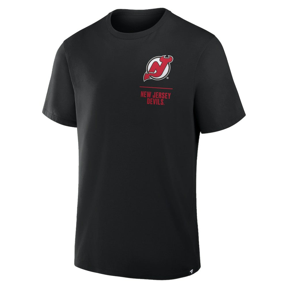 New Jersey Devils Fanatics Crash The Net Legacy T-Shirt - Black T-shirts