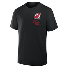 New Jersey Devils Fanatics Crash The Net Legacy T-Shirt - Black T-shirts
