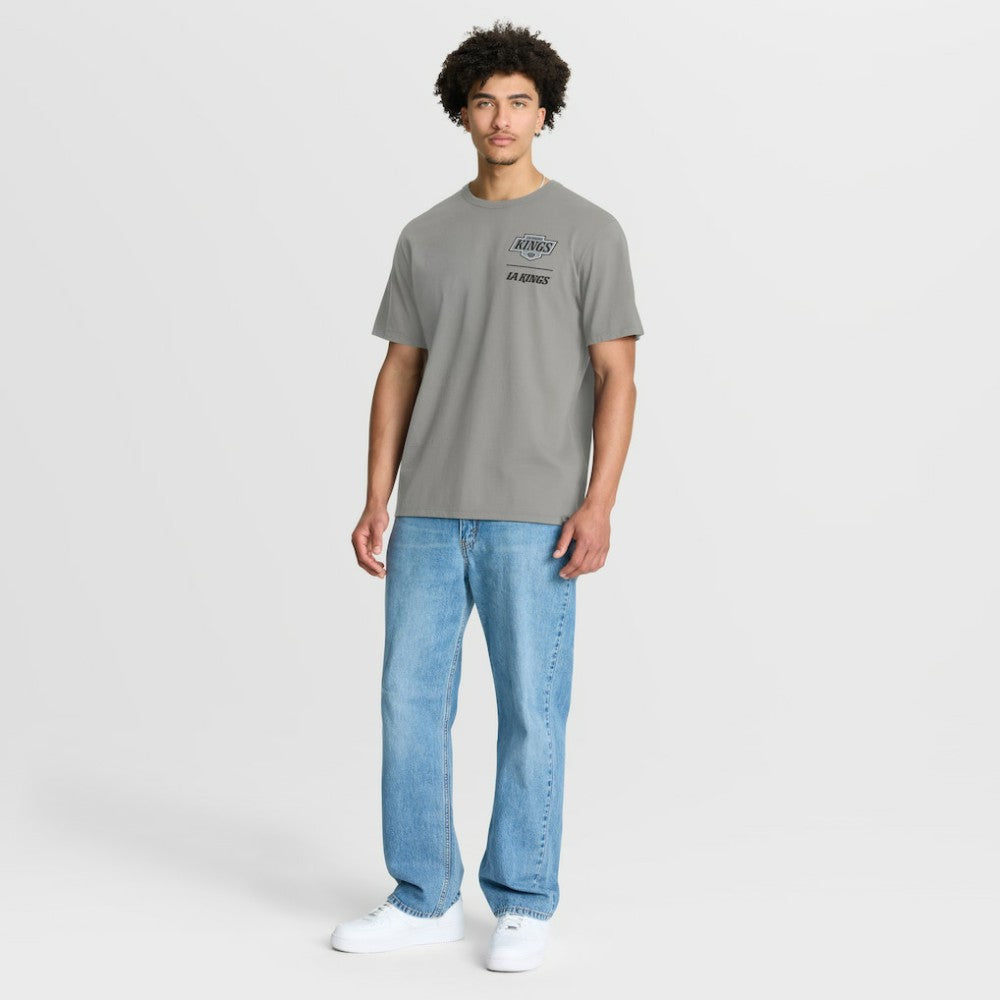 Los Angeles Kings Fanatics Crash The Net Legacy T-Shirt - Gray T-shirts