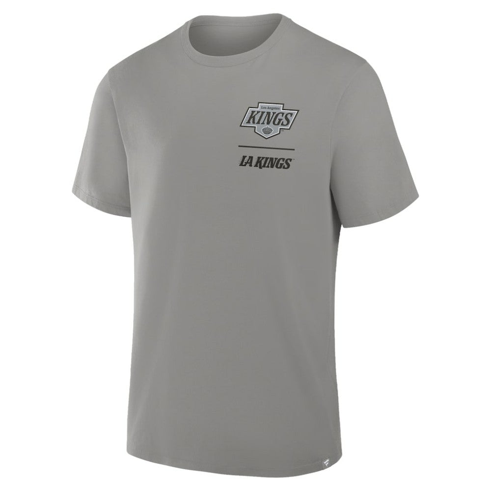 Los Angeles Kings Fanatics Crash The Net Legacy T-Shirt - Gray T-shirts
