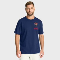 Florida Panthers Fanatics Crash The Net Legacy T-Shirt - Navy T-shirts