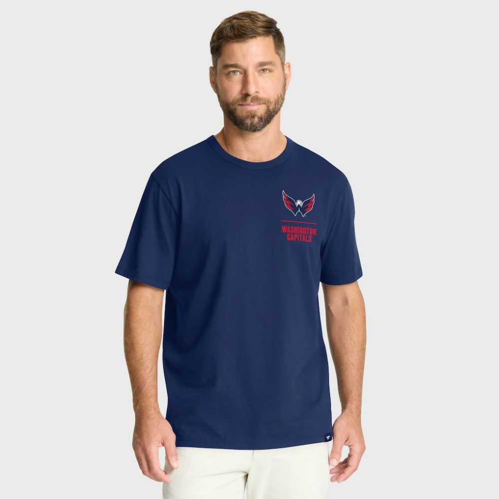 Washington Capitals Fanatics Crash The Net Legacy T-Shirt - Navy T-shirts