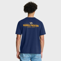 Nashville Predators Fanatics Crash The Net Legacy T-Shirt - Navy T-shirts