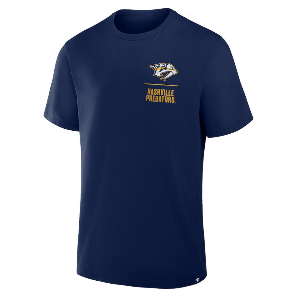 Nashville Predators Fanatics Crash The Net Legacy T-Shirt - Navy T-shirts