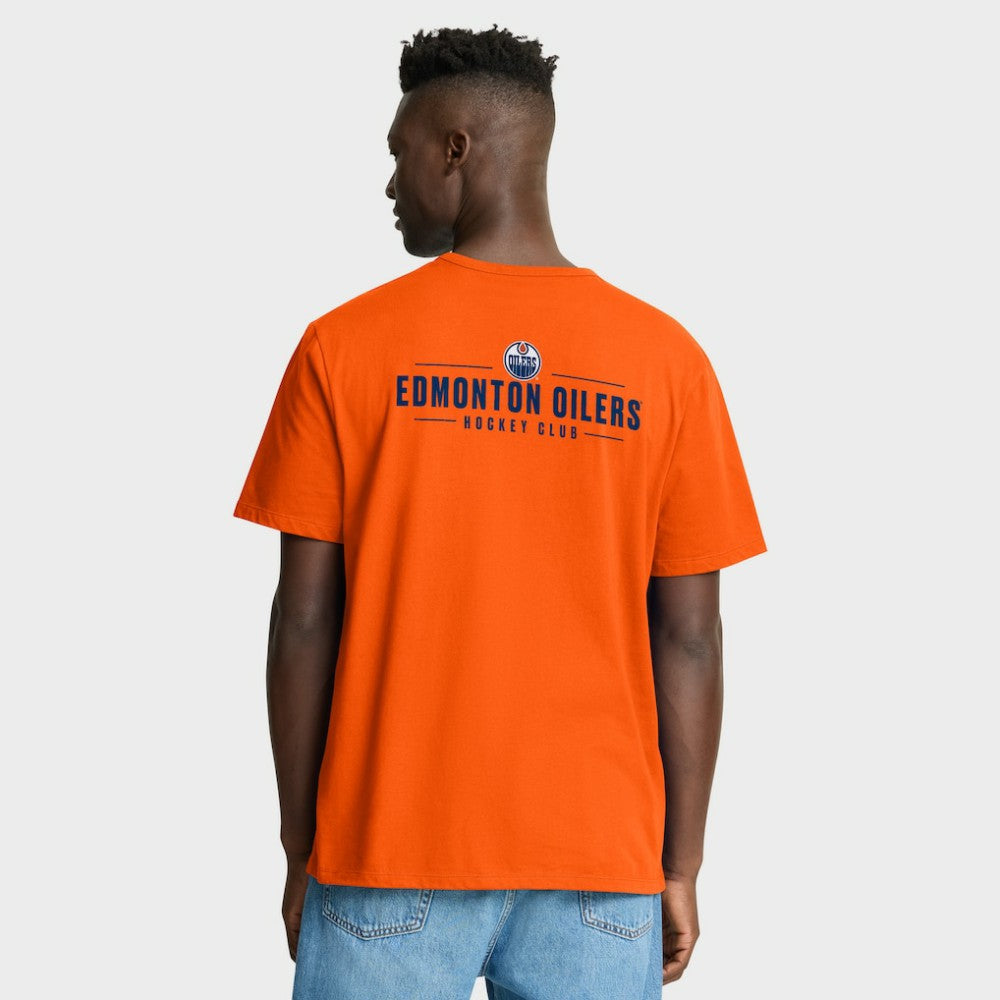 Edmonton Oilers Fanatics Crash The Net Legacy T-Shirt - Orange T-shirts
