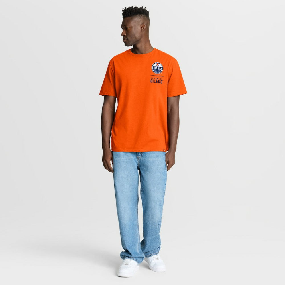 Edmonton Oilers Fanatics Crash The Net Legacy T-Shirt - Orange T-shirts