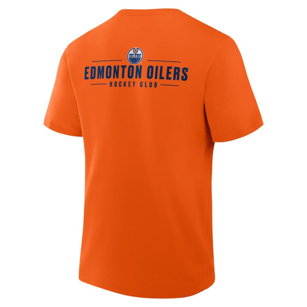 Edmonton Oilers Fanatics Crash The Net Legacy T-Shirt - Orange T-shirts