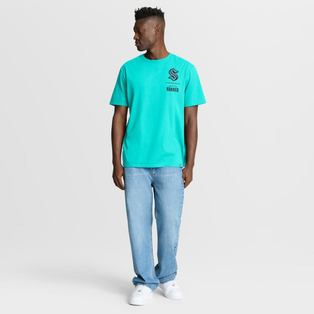 Seattle Kraken Fanatics Crash The Net Legacy T-Shirt - Light Blue T-shirts