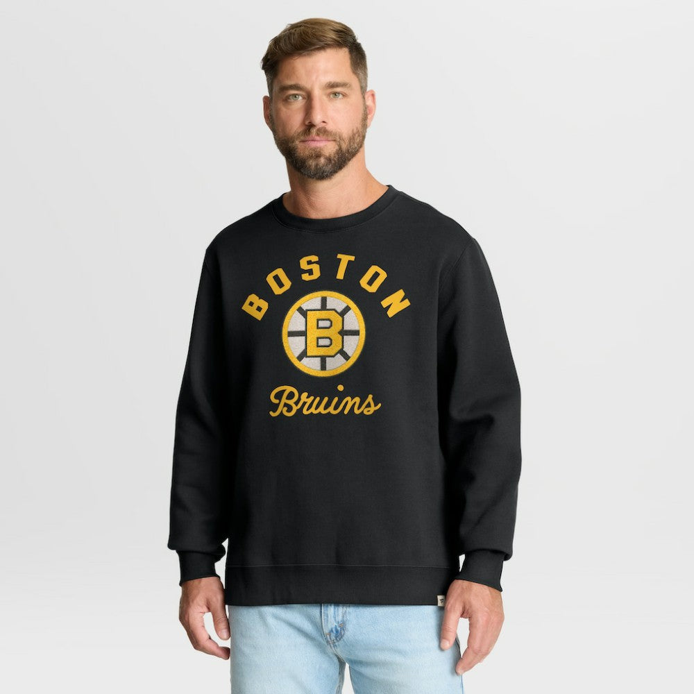 Boston Bruins Fanatics Vintage Stickler Sweatshirt - Black Sweatshirts