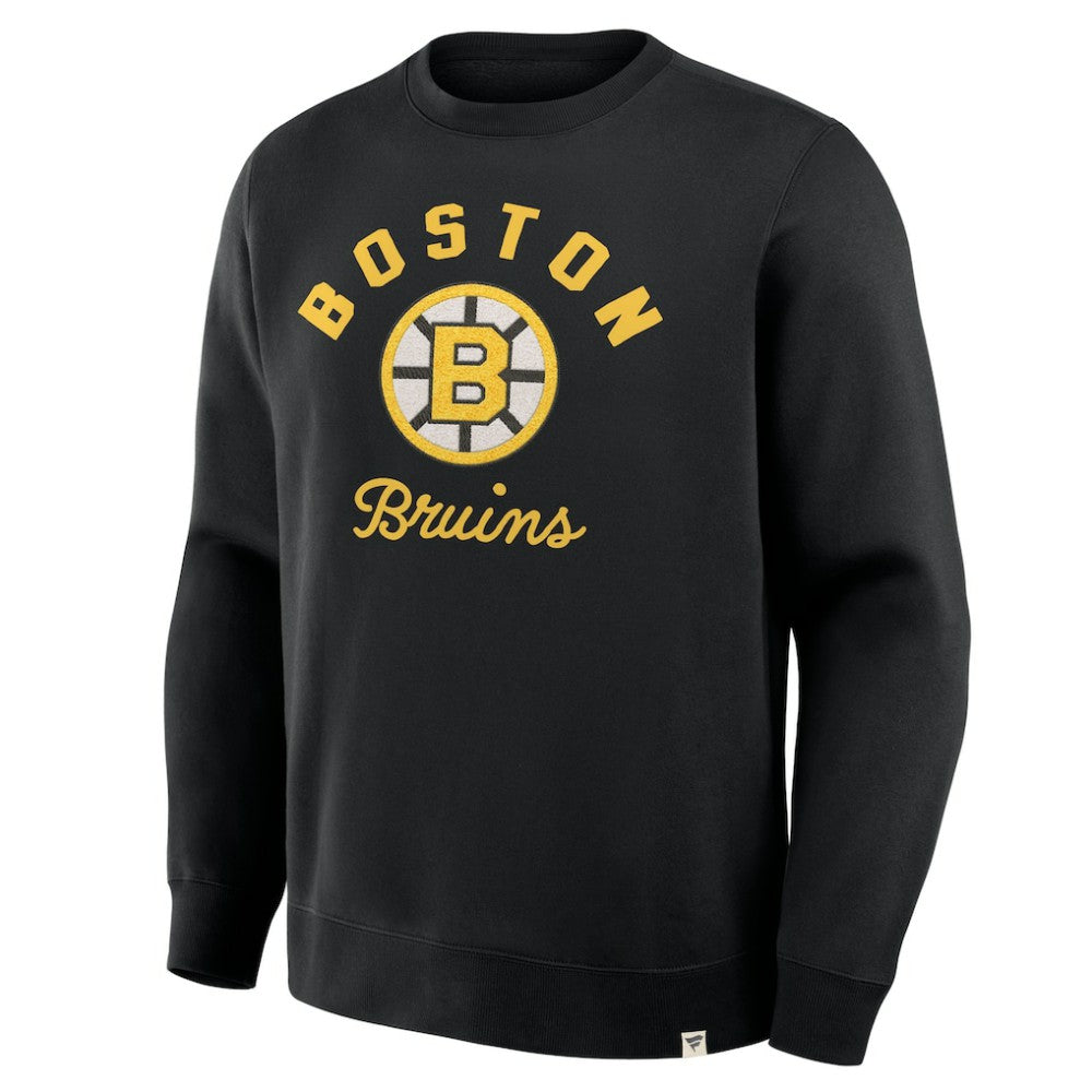 Boston Bruins Fanatics Vintage Stickler Sweatshirt - Black Sweatshirts