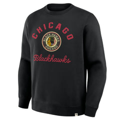 Chicago Blackhawks Fanatics Vintage Stickler Sweatshirt - Black Sweatshirts