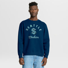 Seattle Kraken Fanatics Stickler Sweatshirt - Deep Sea Blue Sweatshirts