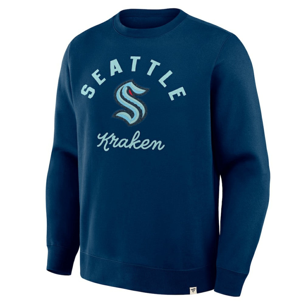 Seattle Kraken Fanatics Stickler Sweatshirt - Deep Sea Blue Sweatshirts