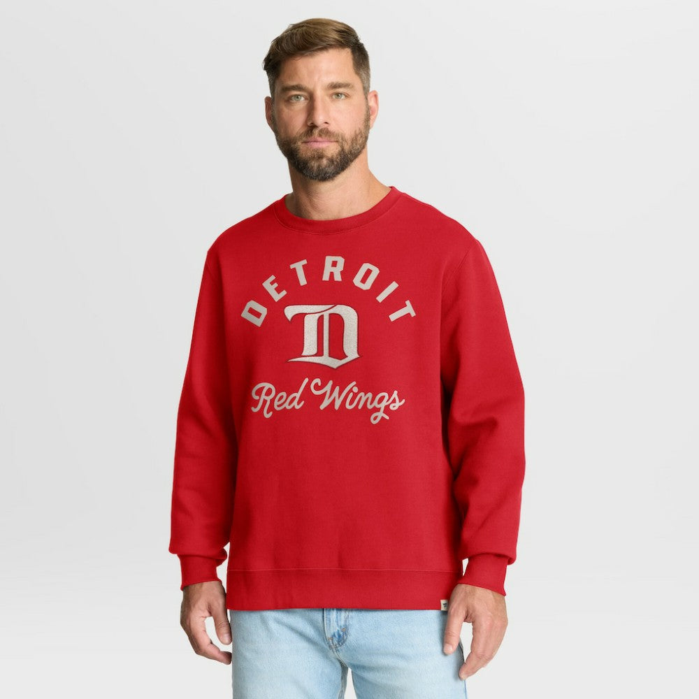 Detroit Red Wings Fanatics Vintage Stickler Sweatshirt - Red Sweatshirts