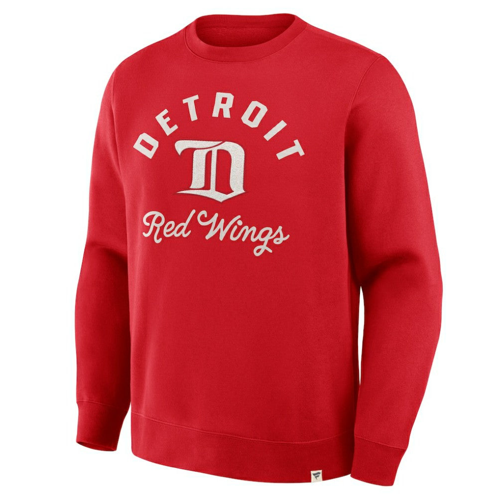 Detroit Red Wings Fanatics Vintage Stickler Sweatshirt - Red Sweatshirts