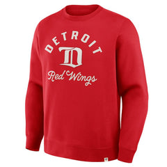 Detroit Red Wings Fanatics Vintage Stickler Sweatshirt - Red Sweatshirts