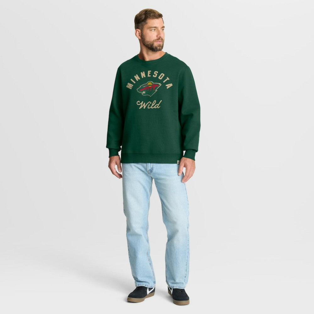 Minnesota Wild Fanatics  Stickler Sweatshirt - Green Sweatshirts