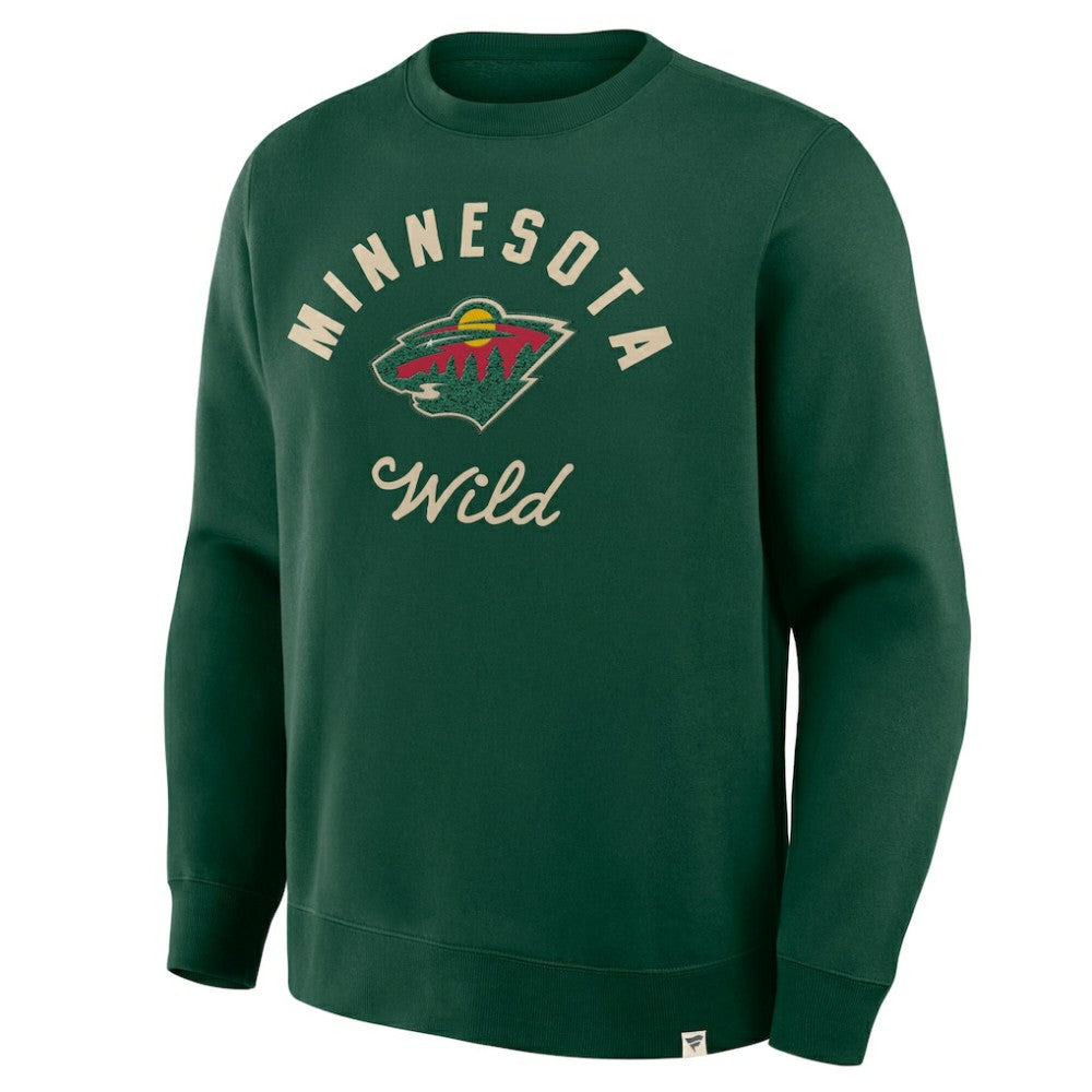 Minnesota Wild Fanatics  Stickler Sweatshirt - Green Sweatshirts