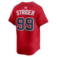 Spencer Strider Atlanta Braves Alternate Limited Player Jersey Red