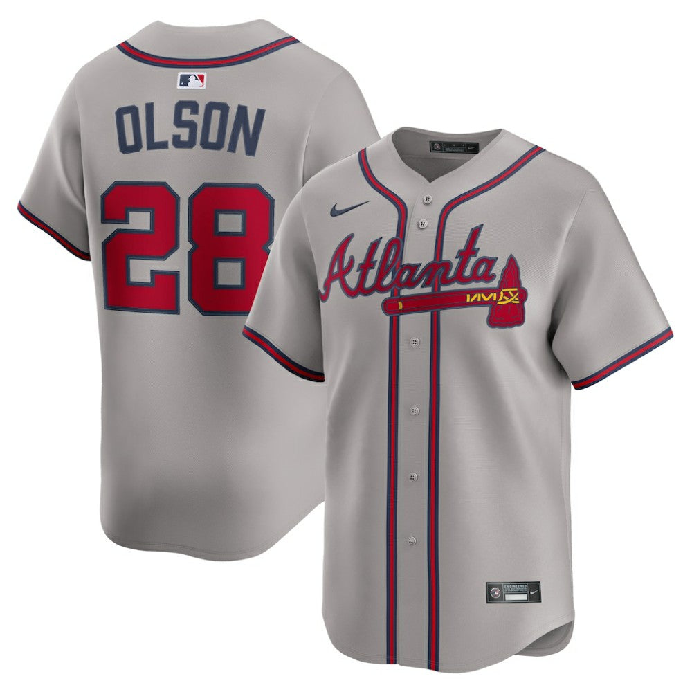 Matt Olson Atlanta Braves Road Limited Player Jersey Gray