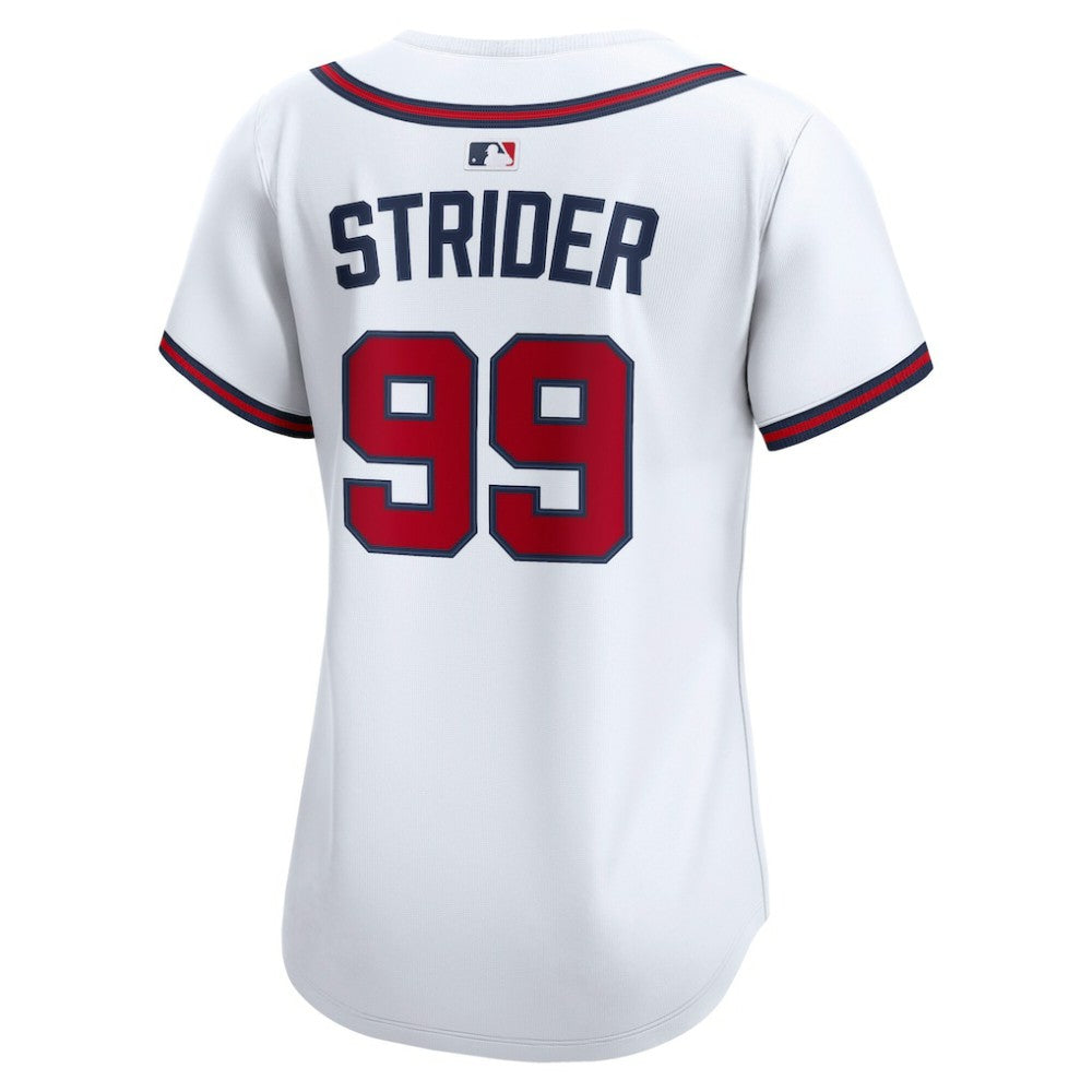 Spencer Strider Atlanta Braves Women's Home Limited Player Jersey White