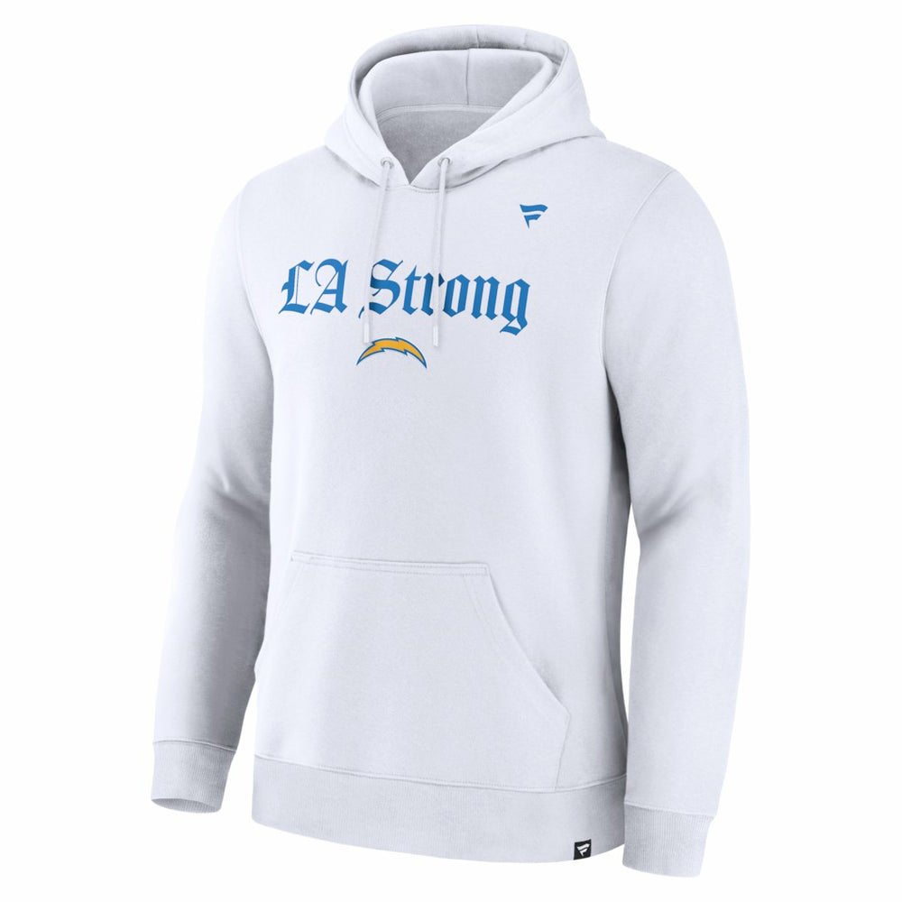 Los Angeles Chargers Unisex LA Strong Premium Fleece Pullover Hoodie - White online
